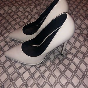 white aldo heels